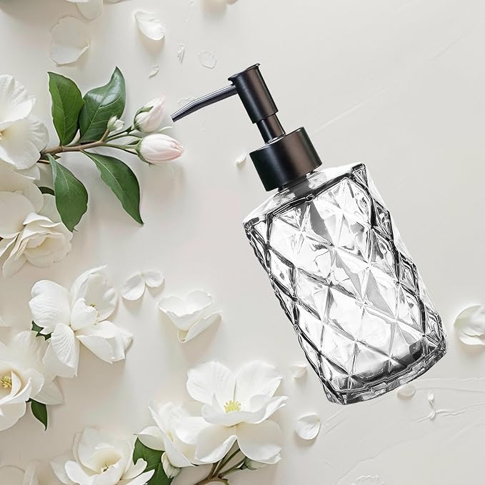 12Oz Small Glass Soap Dispenser - Image 3