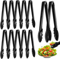 Mwellewm 12 Pc Serving Tongs 9 Inch Bulk Reusable or Disposable Plastic Tongs by Mwellewm