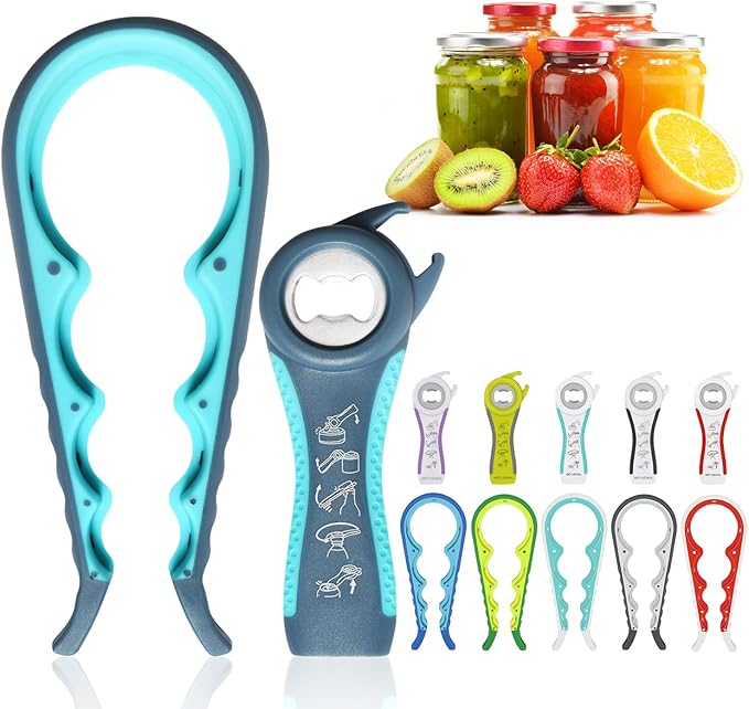 Jar Opener, 5 in 1 Multi Function Can Opener Bottle Opener Kit by Unknown