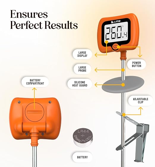 Digital Candy Thermometer with Pot Clip, Instant Read Kitchen Thermometer - Image 9