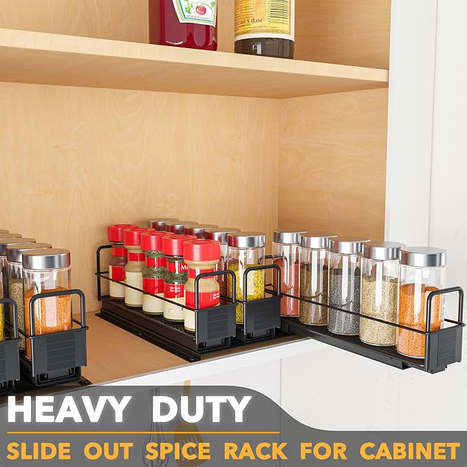 SpaceAid Pull Out Spice Rack Organizer - Image 3