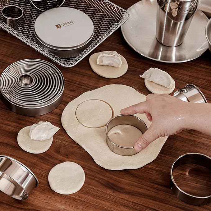 12 Pcs 304 Stainless Steel Biscuit Cutter Set - Image 4