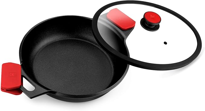 BRA COOKWARE Infinity Dual-Handled Sauté Pan w/Glass Lid | 11-Inch 2.95-Quart by BRACookware