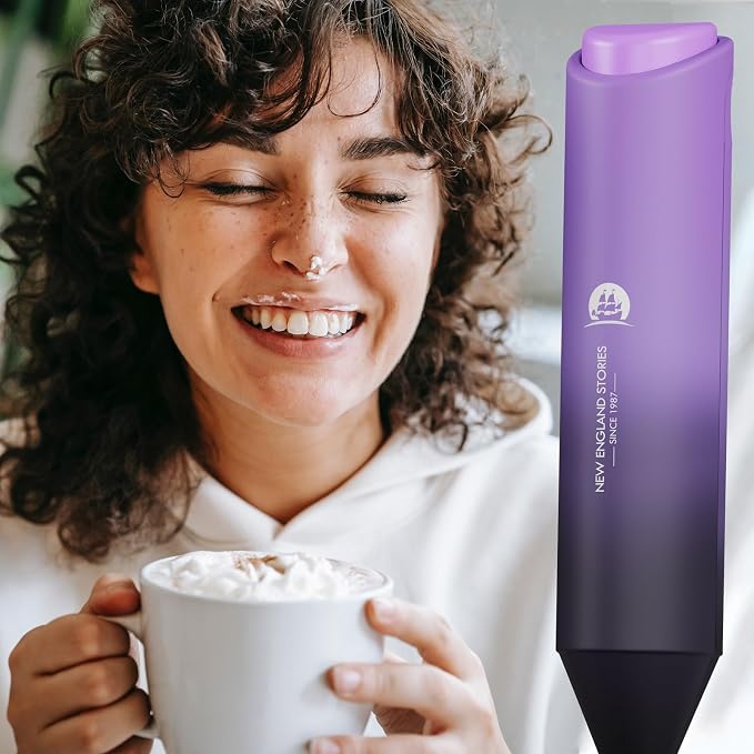 Powerful Milk Frother Handheld Foam Maker, Mini Whisk Drink Mixer - Image 4