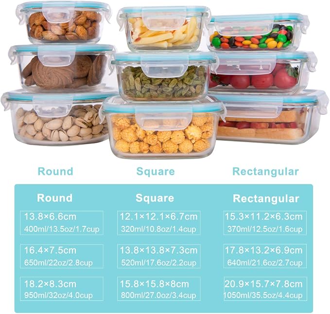 AILTEC Glass Food Storage Containers - Image 2