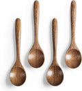 4 PCS Wooden Spoons for Honey, 6.7 inch Small Wooden Spoons by HEFILD