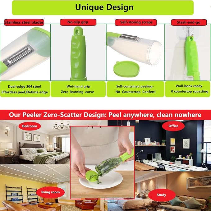 Vegetable peelers for kitchen, Potato Peeler, Fruit Carrot Veggie Peelers - Image 4