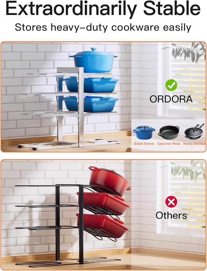 ORDORA Pots and Pans Organizer Rack - Image 5