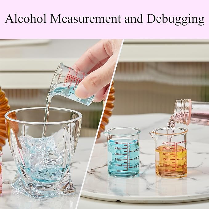 High Borosilicate Glass Measuring Cup-V-Shaped Spout，Glass Measuring Beaker - Image 4