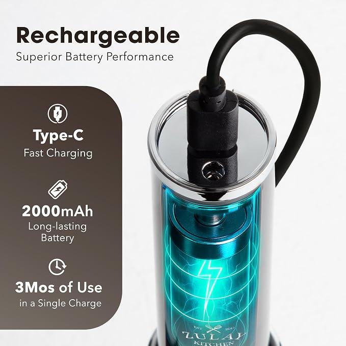 Zulay Kitchen Rechargeable Milk Frother Handheld - Image 7