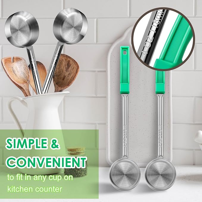 4 Ounce Solid Stainless Steel Portion Control Ladle Spoon - Image 4