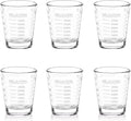 SAIAOKJ Shot Glasses Measuring Cup Set 6 Pack Espresso Shot Glasses Liquid by SAIAOKJ