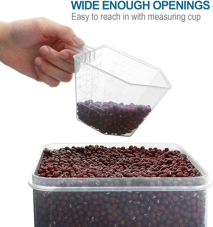 VERONES Large Tall Airtight Food Storage Containers, 10 PACK Plastic Airtight - Image 5