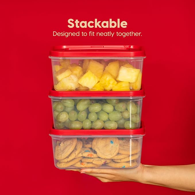 IRIS USA 12 PC Plastic Food Storage Containers - Image 6