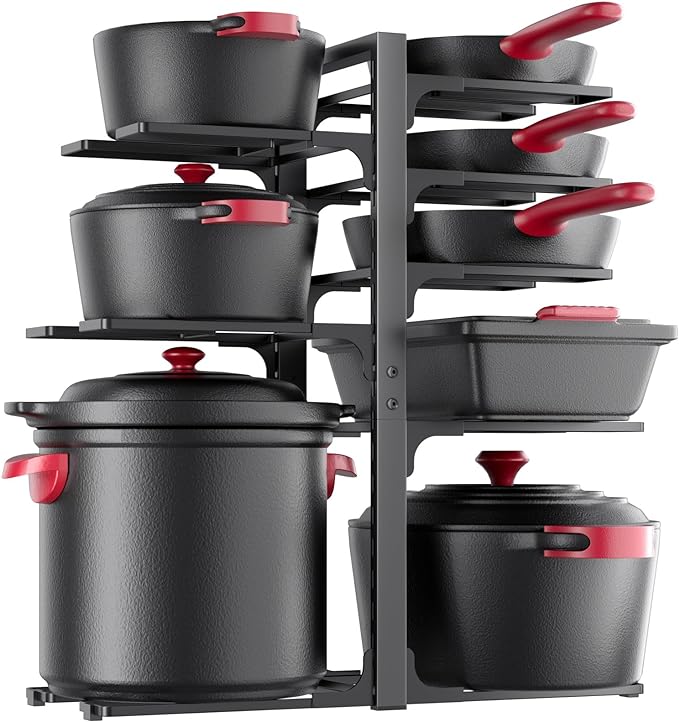 MUDEELA Pots and Pans Organizer under Cabinet 20.8" Height, Heavy Duty by MUDEELA