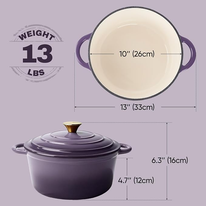 Vintage Style 6 Quart Dutch Oven Pot - Image 4