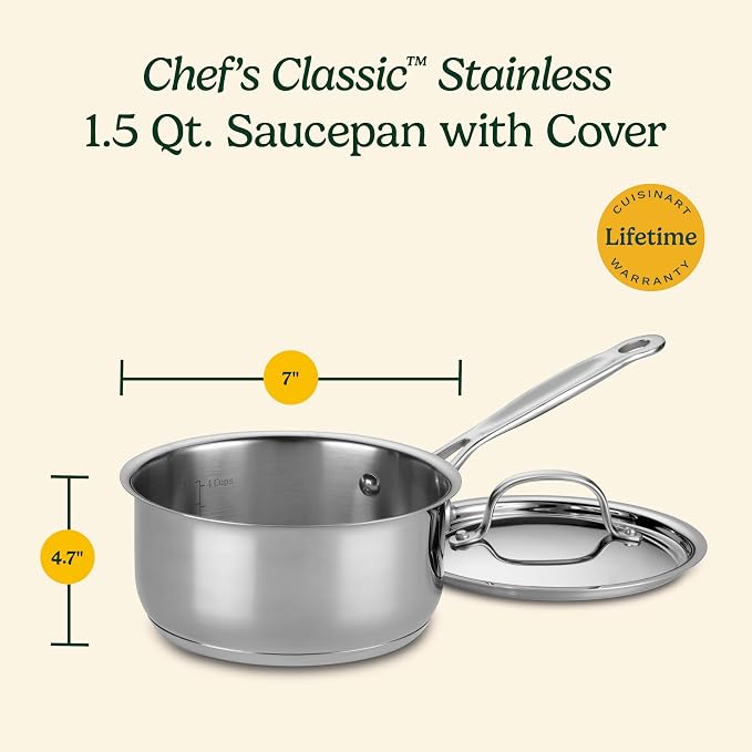 Cuisinart 1.5 Quart Sauce Pan - Image 6