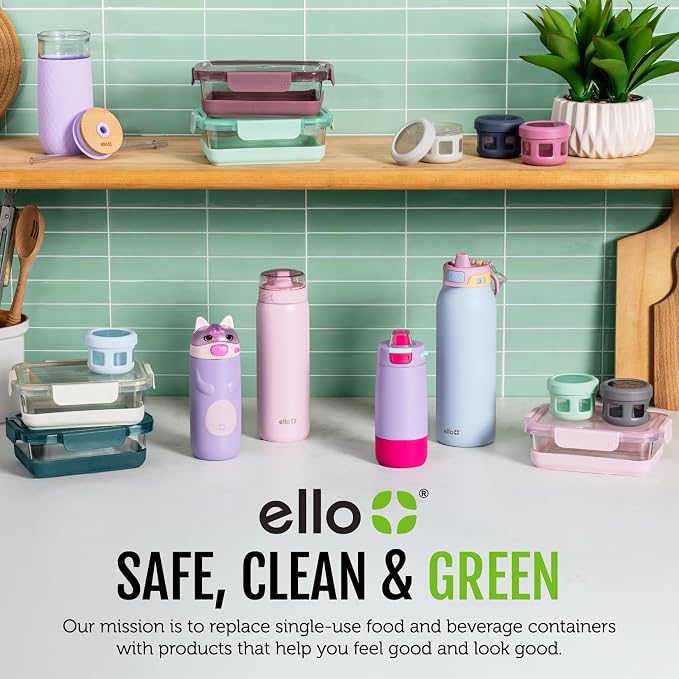Ello Plastic 3.7 Cup Meal Prep Set 10 Pc, 5 Pack Set - Image 4