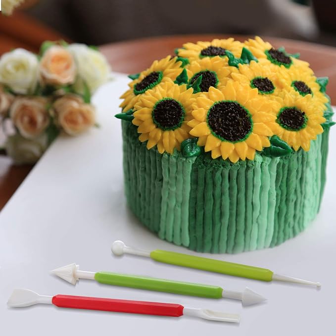 21 Pieces Cookie Decorating Tools Set Include Cake Decoration Brushes Sugar - Image 6