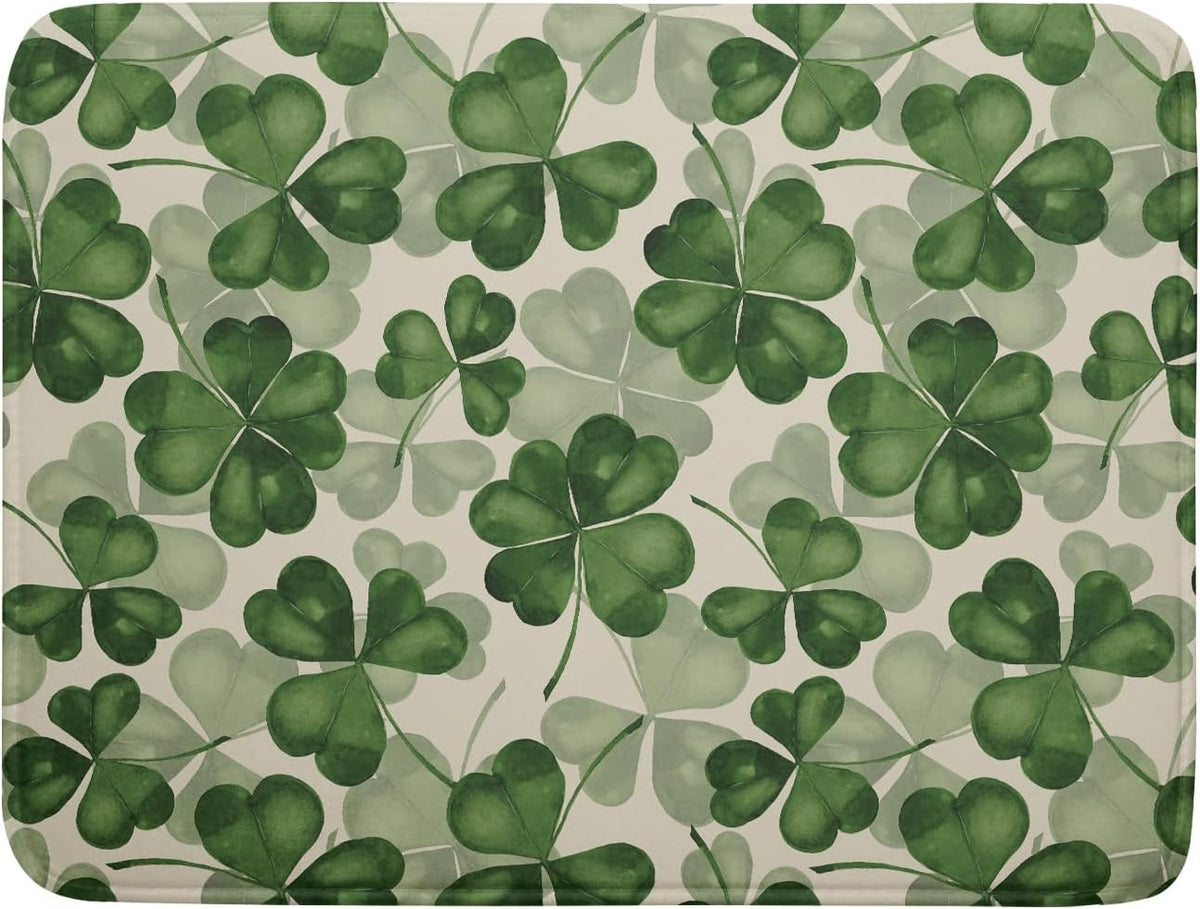 St Patrick's Day Dish Drying Mat for Kitchen Counter 18x24 Saint