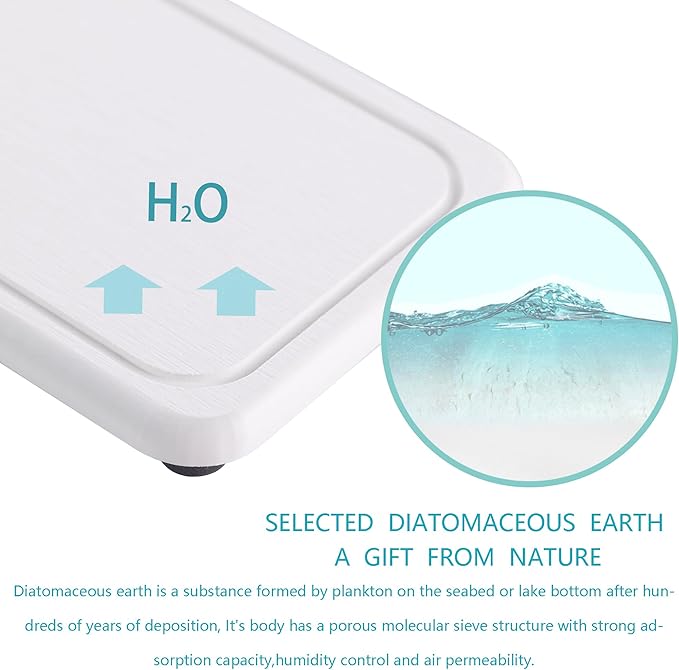 NiuYichee 2 Pcs Water Absorbing Stone Trays, Kitchen/Bathroom Sink Soap Dish - Image 4