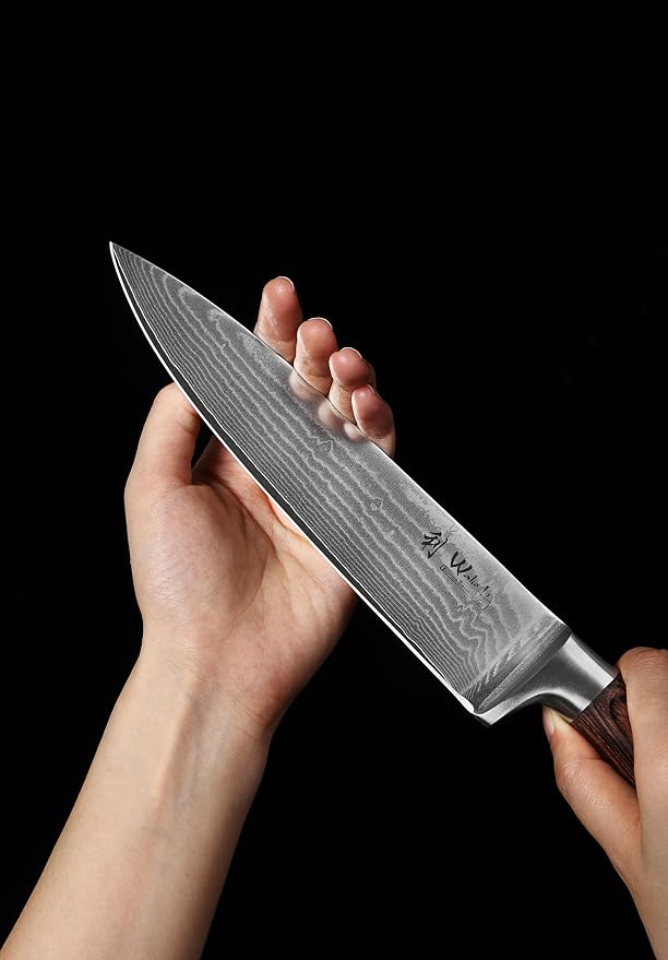 Wakoli EDIB 5-Piece Damascus Knife Set, Professional Kitchen Knives made of - Image 10