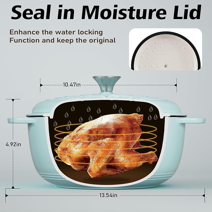 Umite Chef 6QT Enameled Cast Iron Dutch Oven - Image 2