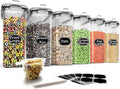 Wildone Cereal Storage Containers Set, Large BPA Free Plastic Airtight Food by Wildone