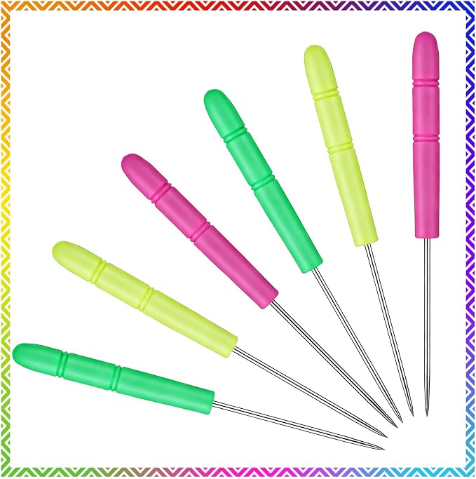TIESOME 24Pcs Sugar Stir Needle Scriber Needle Biscuit Icing Pin DIY Baking Pin - Image 7