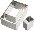 Ateco Pastry Rectangle Cutter Set 3pc, Plain Edge by Ateco