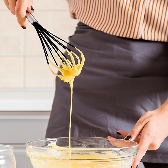 Silicone Whisk, Stainless Steel Wire Whisk Set - Image 6