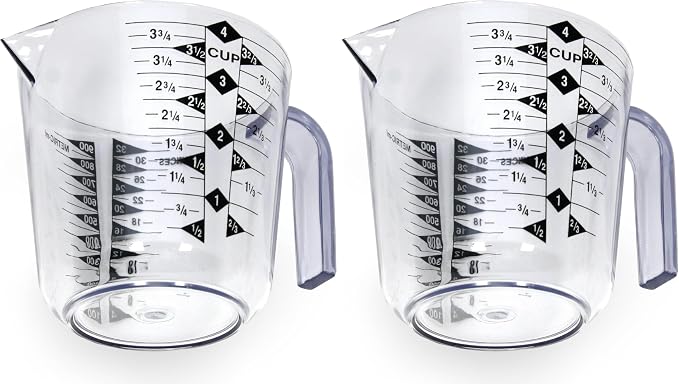 Chef Craft Select Plastic Measuring Cup, 4 Cup by MaxiAids