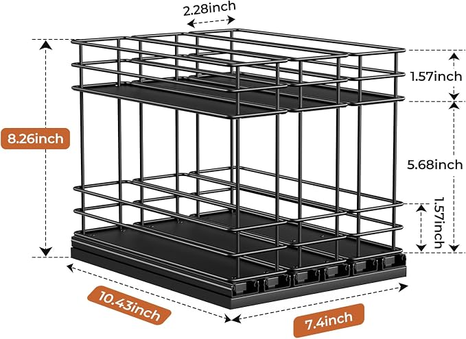 Mystozer Pull Out Spice Rack Organizer - Image 3