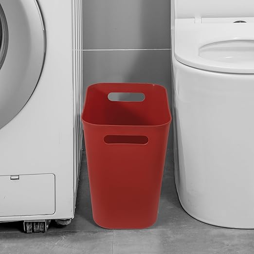 UUJOLY Plastic Small Trash Can Wastebasket, Garbage Container Basket - Image 4