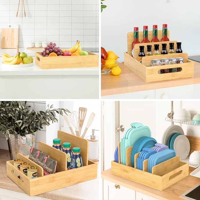 Retro Shaw Bamboo Lid Organizer - Image 6