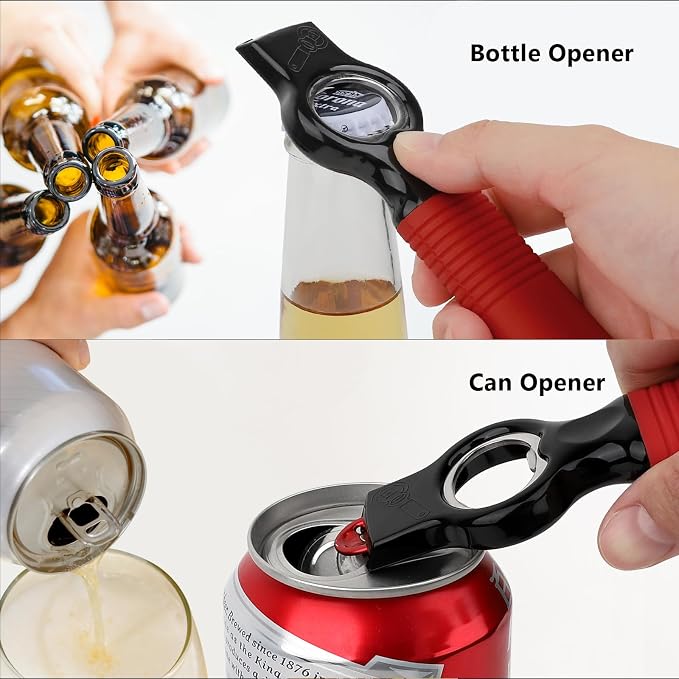 2-Pack Magnetic Beer Bottle Opener & Soda Can Opener, 2-in-1 Bottle Opener and - Image 3