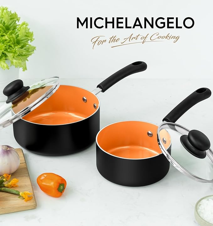 MICHELANGELO Nonstick Sauce Pan - Image 6