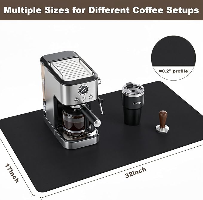 Coffee Mat, Absorbent Dish Drying Mat - Image 3