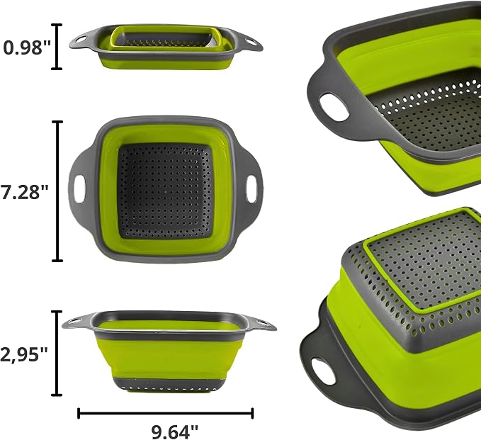 Square Collapsible Colander - Image 2