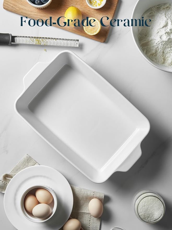 DOWAN Casserole Dish, 9x13 Ceramic Baking Dish, Large Lasagna Pan Deep - Image 7