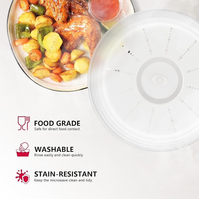 WVM Microwave Splatter Cover Vented - Image 3