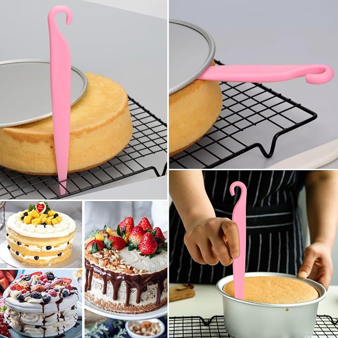 12 Pcs Adjustable Cake Smoother Set, Plastic Cake Decorating Tools Comb and - Image 6