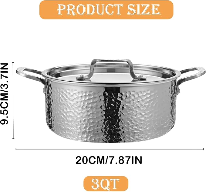 Vivicreate Tri-Ply Stainless Steel Stockpot Deep Cooking Pot - Image 7