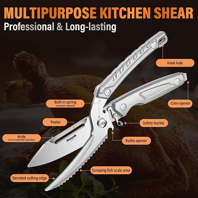Huusk Heavy Duty Poultry Scissors - Image 3