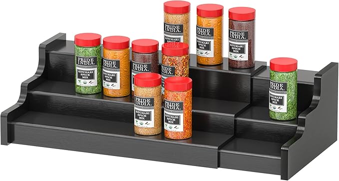 Spice Rack Organizer For Cabinet by ZriBamboo