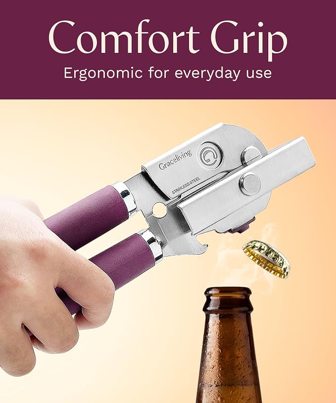 Premium Multifunction Magnetic Manual Can Opener and Bottle Opener, Heavy Duty - Image 8