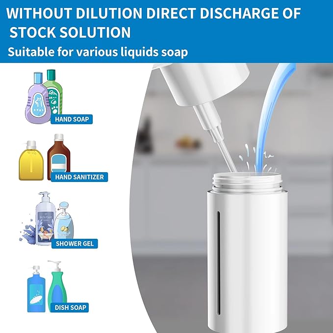 Aunmaon Automatic Soap Dispenser Touchless, Kitchen & Bathroom, Hands-Free - Image 6