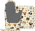 Cute Dog Oven Mitts and Pot Holders Set by Nmbvcxz