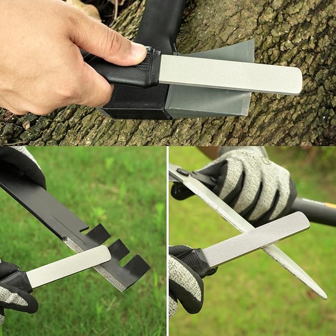 SHARPAL 127N Dual-Grit Diamond Sharpening Stone File Garden Tool Knife Sharpener - Image 5