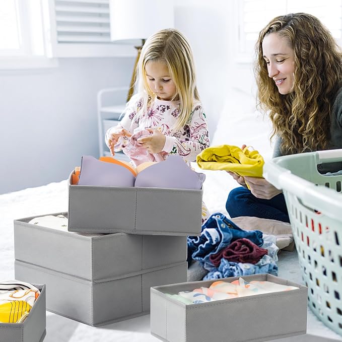 【FAMILY PACK】Drawer Organizer Clothes, 20 Pack Dresser Organizer Bins - Image 8
